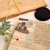 Album photo vintage et artisanal vert