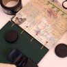 Album photo vintage et artisanal vert