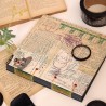 Album photo vintage et artisanal vert