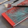 Carnet artisanal carnettiste, papier mix media 200g, rose