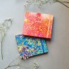 Carnet de notes artisanal carré avec tissu