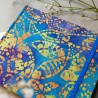 Carnet de notes artisanal carré avec tissu