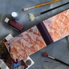 Carnet artisanal carnettiste, papier mix media 200g, rose