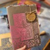 Carnet artisanal gravé à la main French Riviera, 100% coton