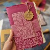 Carnet artisanal gravé à la main French Riviera, 100% coton
