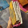 Carnet artisanal gravé à la main French Riviera, 100% coton