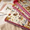 Carnet vintage couture, broderie, laine