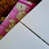 Carnet aquarelles artisanal fleurs papier Fabriano