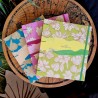 Carnet aquarelles artisanal fleurs papier Fabriano