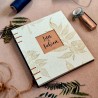 Livre d'or / Album photo artisanal fait main, unique, sur mesure, papier divers couture belge
