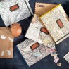 Album photo voyage artisanal avec étiquette à remplir