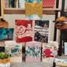 Carnet artisanal A6: Livre d'artiste papier recyclé Khadi paper