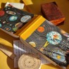 Carnet mix media astronomie planétarium grand format paysage