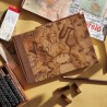 Carnet mix media voyage carte ancienne grand format paysage