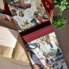 Carnet mix media oiseaux et fruits grand format paysage