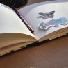 Carnet mix media papillons grand format paysage