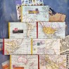 Carnet de voyage artisanal - carnettiste - mix media 200g