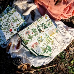 Carnet botanique artisanal carnettiste mix media 240g