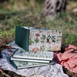 Carnet botanique artisanal carnettiste mix media 240g