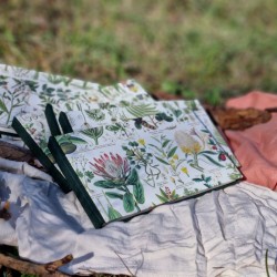 Carnet botanique artisanal carnettiste mix media 240g
