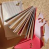 Carnet de note A5 artisanal papier recycle feuille couverture