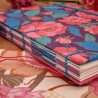 Carnet de note A5 artisanal papier recycle rose couverture