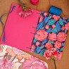 Carnet de note A5 artisanal papier recycle rose couverture