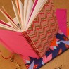 copy of Carnet de note A5 artisanal papier recycle rose rouge couverture