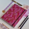 Carnet de note A5 artisanal rose japanese chiyogami