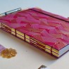 Carnet de note A5 artisanal rose japanese chiyogami