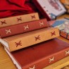 Carnet artisanal A6 papier fait main 100% coton simili cuir