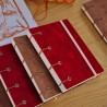 Carnet de note artisanal copte A6 médiéval simili cuir