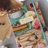 Carnet de recettes à remplir A5 artisanal motif sucré 06