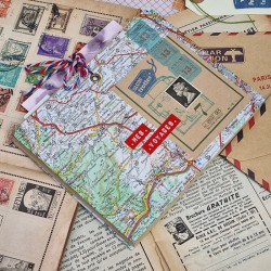 Créer un livre pour ranger des carte postales