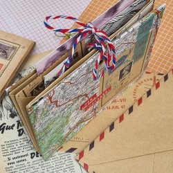 Créer un livre pour ranger des carte postales