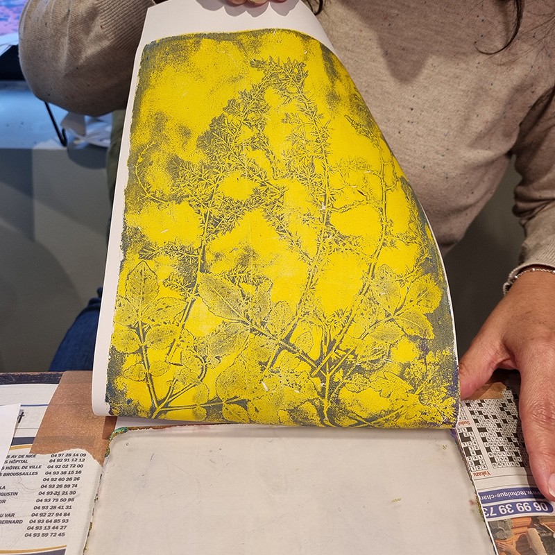 Venez découvrir la technique du Gelli printing