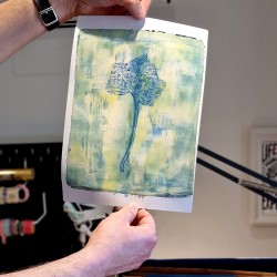 Venez découvrir la technique du Gelli printing