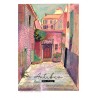 Rue d'Antibes illustrée, Affiche A4, reproduction de dessin fait main sur papier recyclé