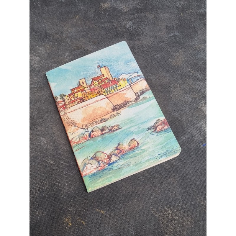 Carnet A6 de note illustration Antibes - reproduction dessins fait main Carnet A6 de note illustration Antibes - reproduction dessins fait main