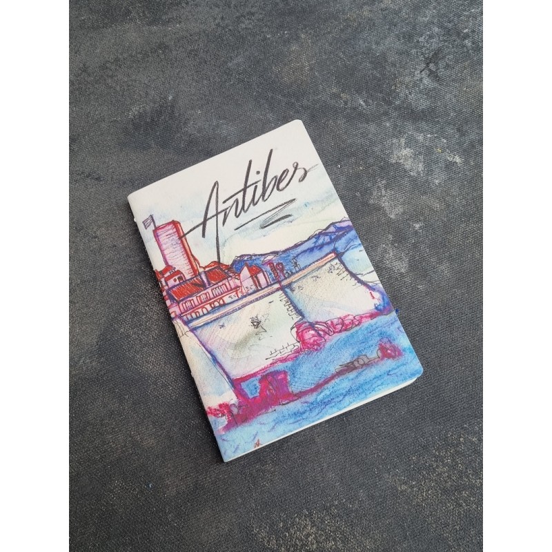 Carnet A6 de note illustration Antibes - reproduction dessins fait main Carnet A6 de note illustration Antibes - reproduction dessins fait main