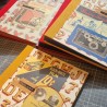 Album photo carré artisanal vintage camera papiers divers
