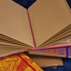Carnet A5 scrapbooking art avec papier Kraft