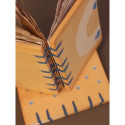 Carnet A5 artiste piece unique couverture ceramique