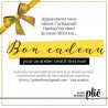 Atelier: bon cadeau pour un atelier artistique plié