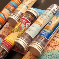 Mini Puzzle de 99 pièces Tableaux miniatures Vue du Viel Antibes