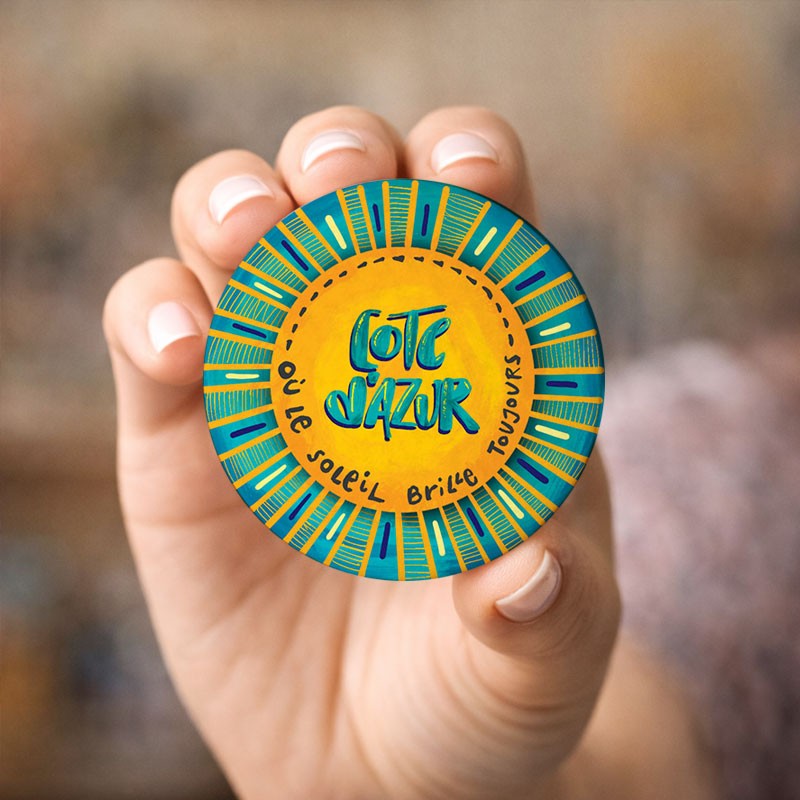Magnet illustré, Côte d'Azur