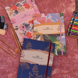 Carnet artisanal A5 papier Fabriano Artistico aquarelle