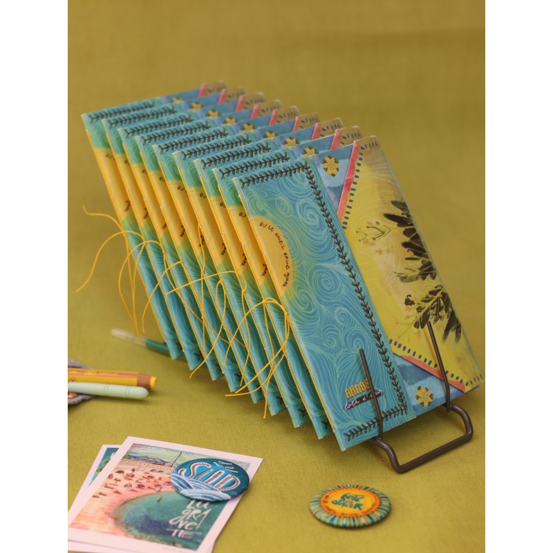 Carnet A5 de note illustration du Sud