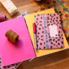 Carnet artisanal de notes avec petit message