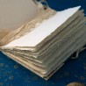 Carnet artisanal livre artiste A6 papier recyclé 100% coton Khadi